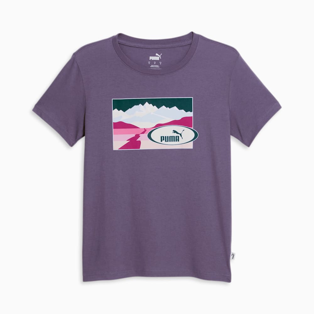 Puma Trail Remix Tee - Purple Charcoal