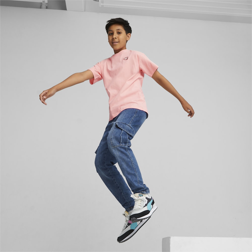 Puma Downtown Kids Graphic Tee - Peach Smoothie