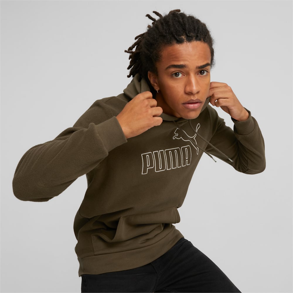 Puma Essentials Polar Fleece Hoodie - Deep Olive