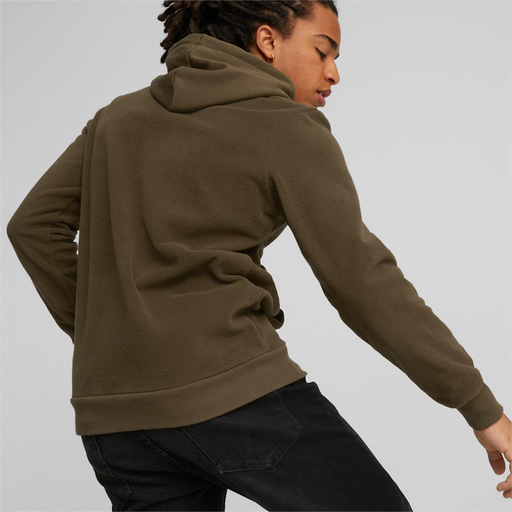 Puma Essentials Polar Fleece Hoodie - Deep Olive