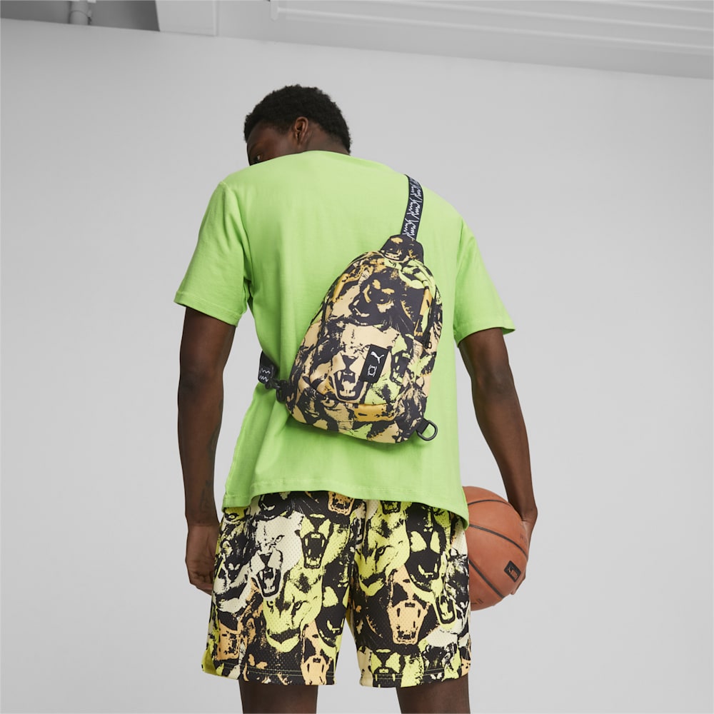 Puma Basketball Cross-Body Bag - Yellow Blaze-AOP