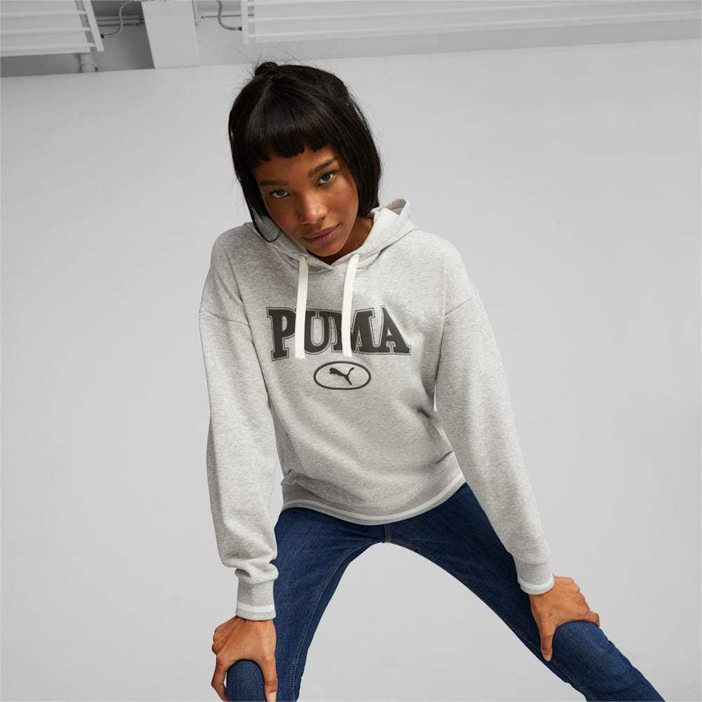 Puma SQUAD Hoodie - Light Gray Heather