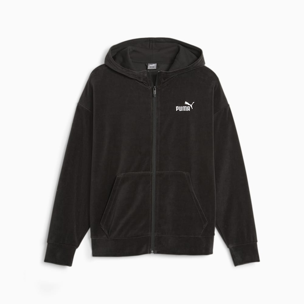 Puma Essentials Elevated Full Zip Hoodie - Black