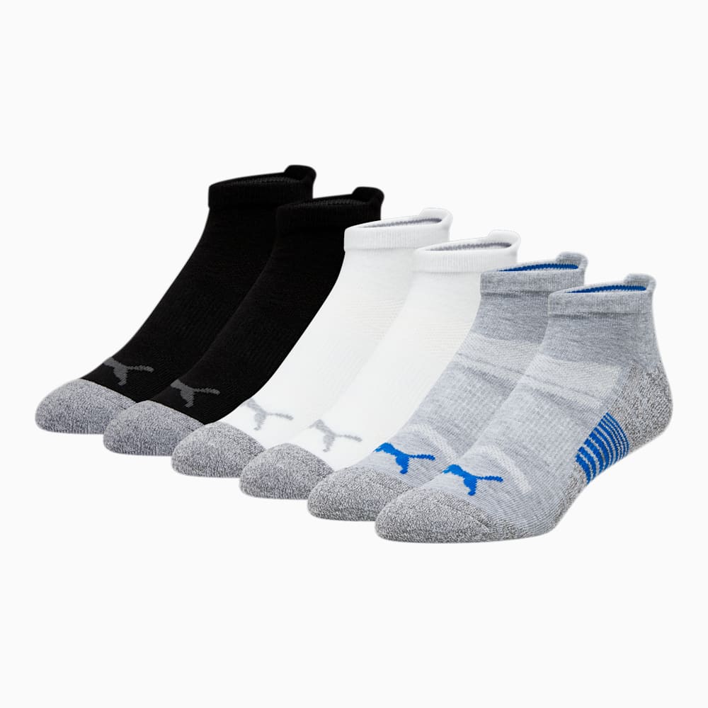 Puma Half-Terry Low Cut Socks (3 Pack) - GREY / BLUE