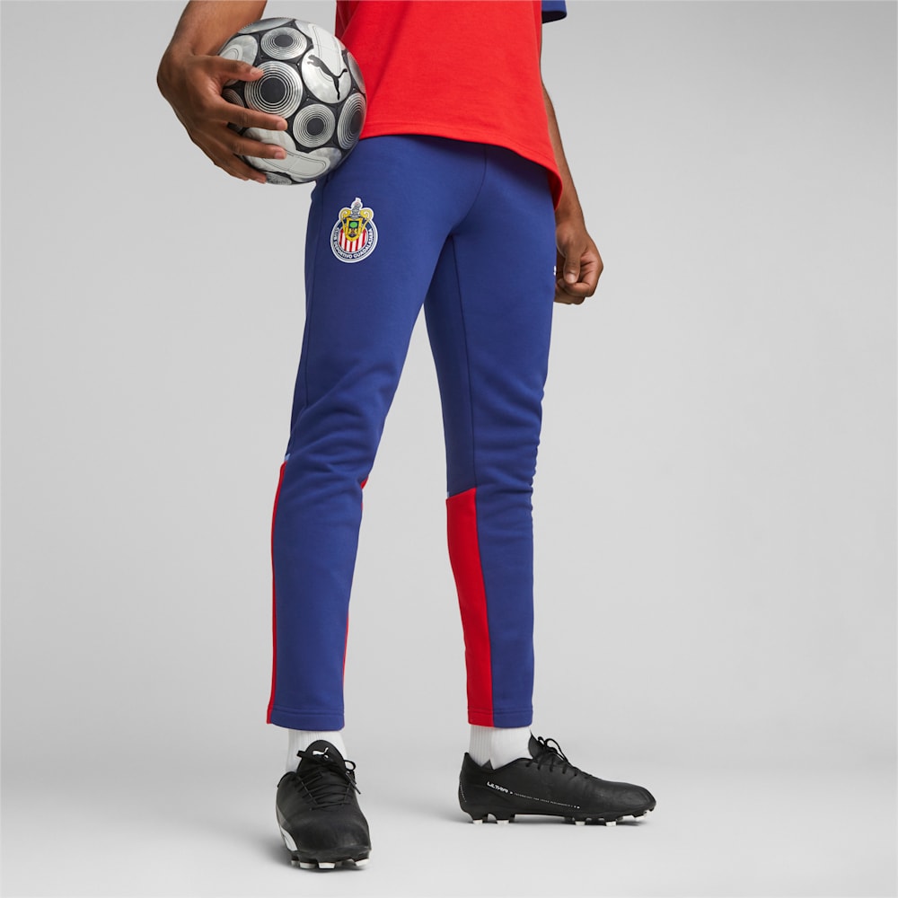 Puma C.D. Guadalajara Soccer Pants - Elektro Blue-Red