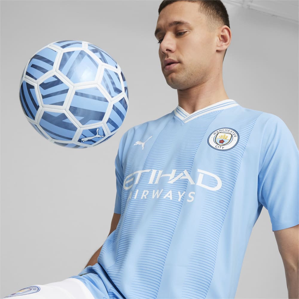 Puma Manchester City 23/24 Authentic Home Jersey - Team Light Blue-White