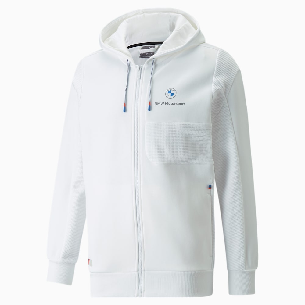 Puma BMW M Motorsport Hooded Sweat Jacket - White