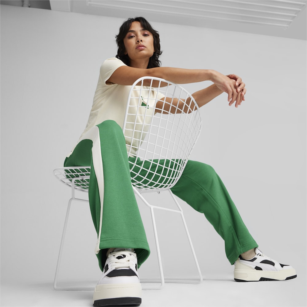 Puma ICONIC T7 Straight Pants - Archive Green