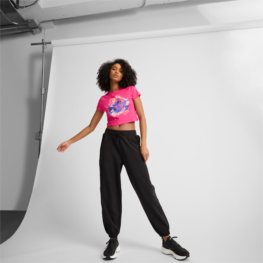 Puma CLASSICS Repeat Logo Baby Tee - Pink