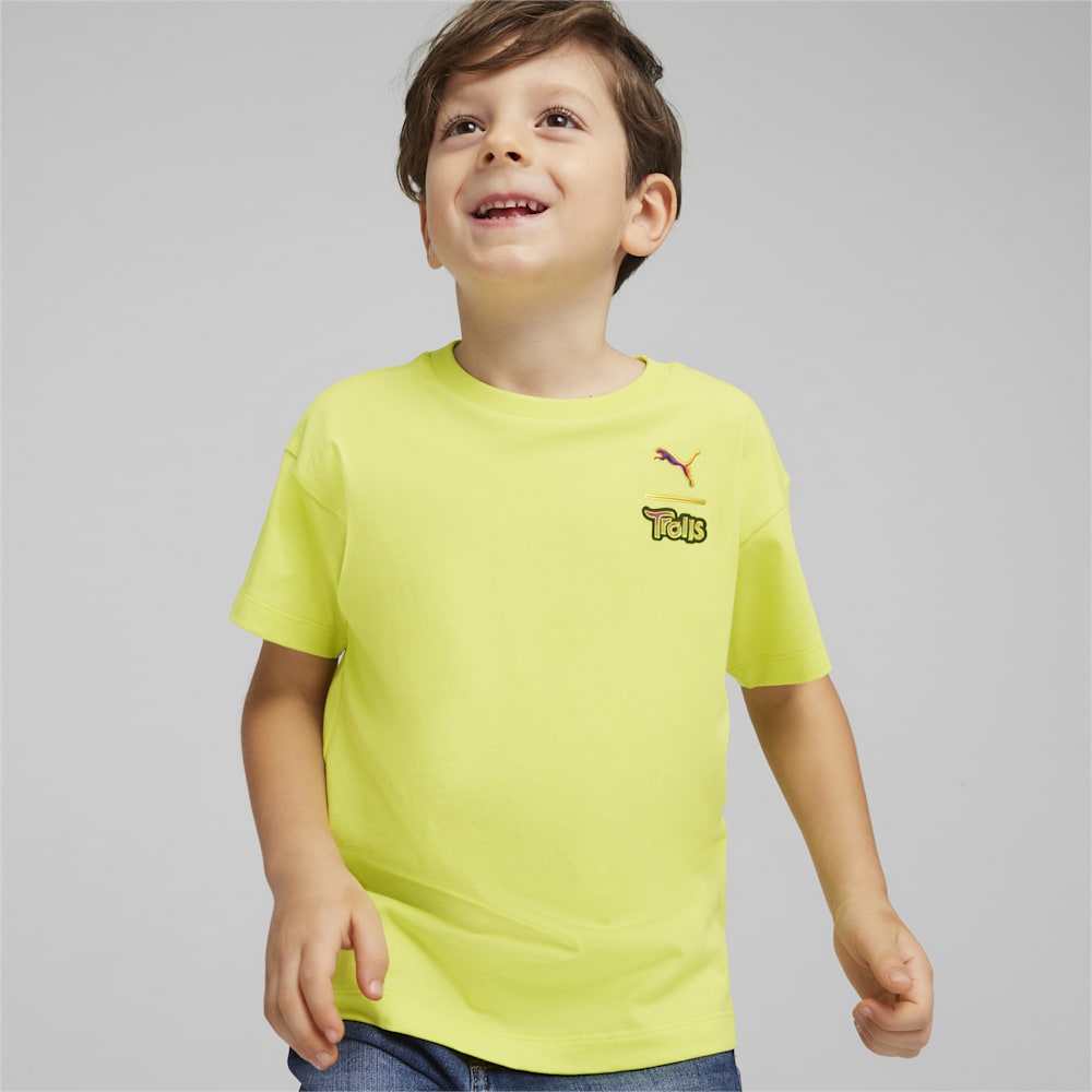 Puma PUMA x TROLLS Little Kids Graphic Tee - Lime Sheen