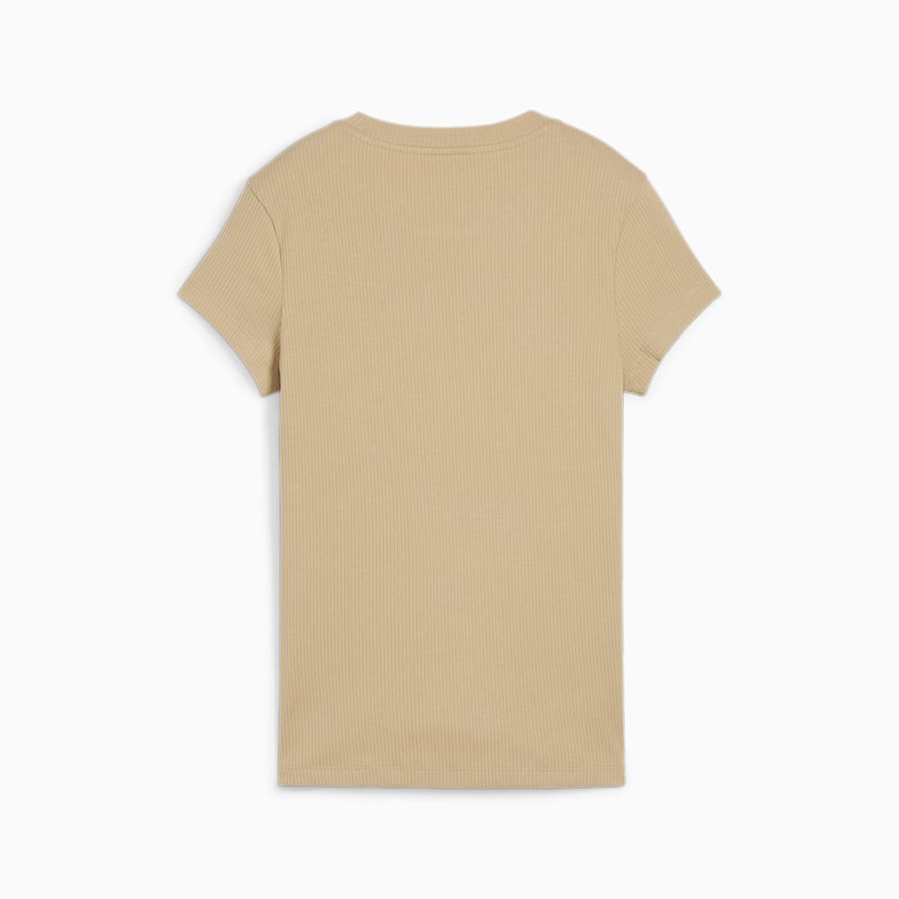 Puma CLASSICS Ribbed Slim Tee - Prairie Tan