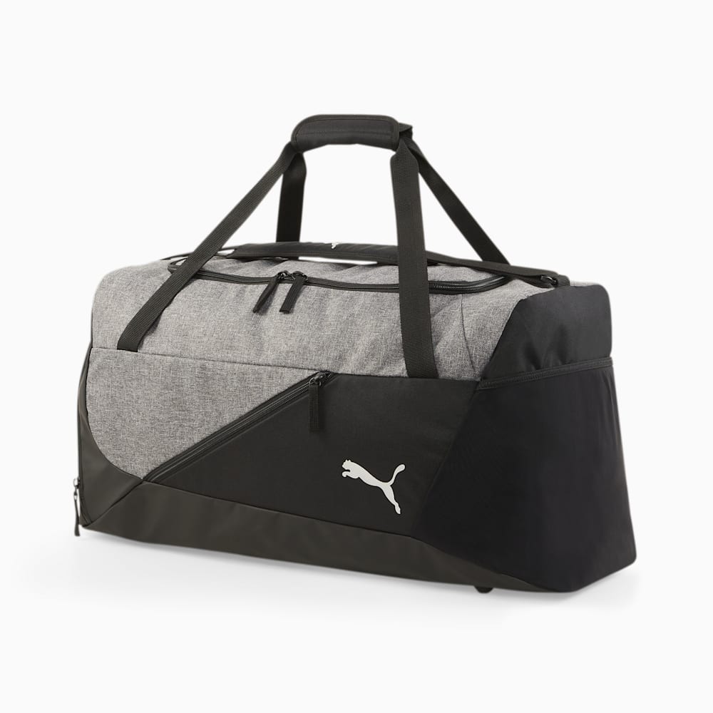 Puma teamFINAL Medium Soccer Team Bag - Black-Medium Gray Heather