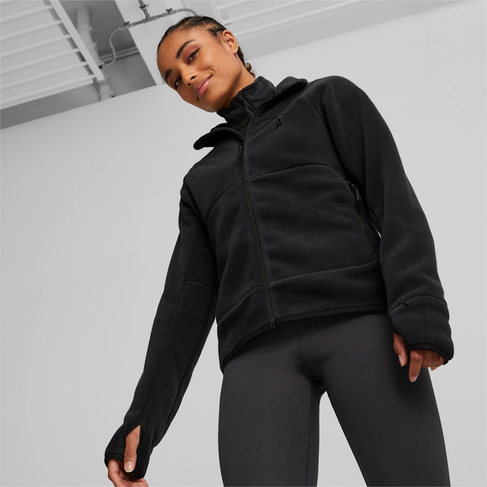 Puma SEASONS Full-Zip Running Fleece - Black