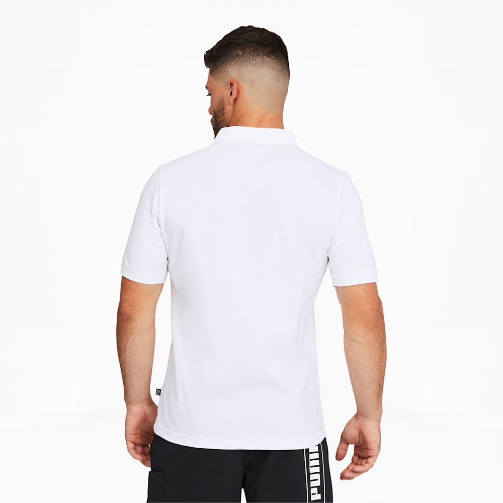 Puma Essentials Pique Polo - White-Cat