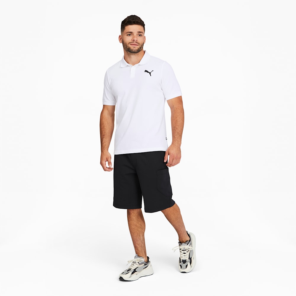 Puma Essentials Pique Polo - White-Cat