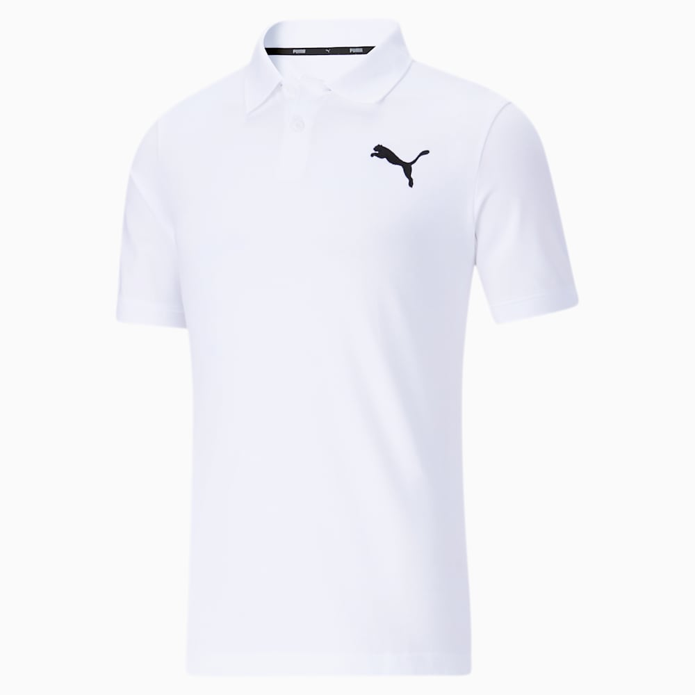 Puma Essentials Pique Polo - White-Cat