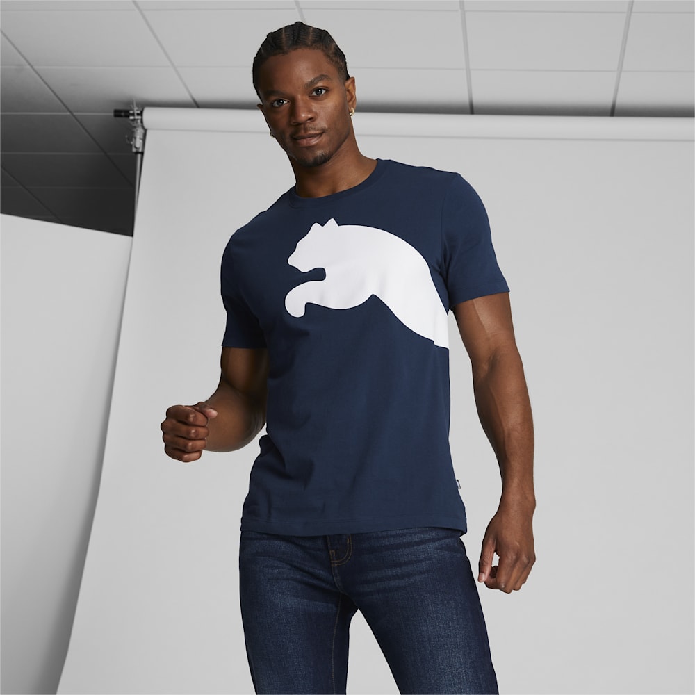 Puma Oversized Logo Tee - Navy