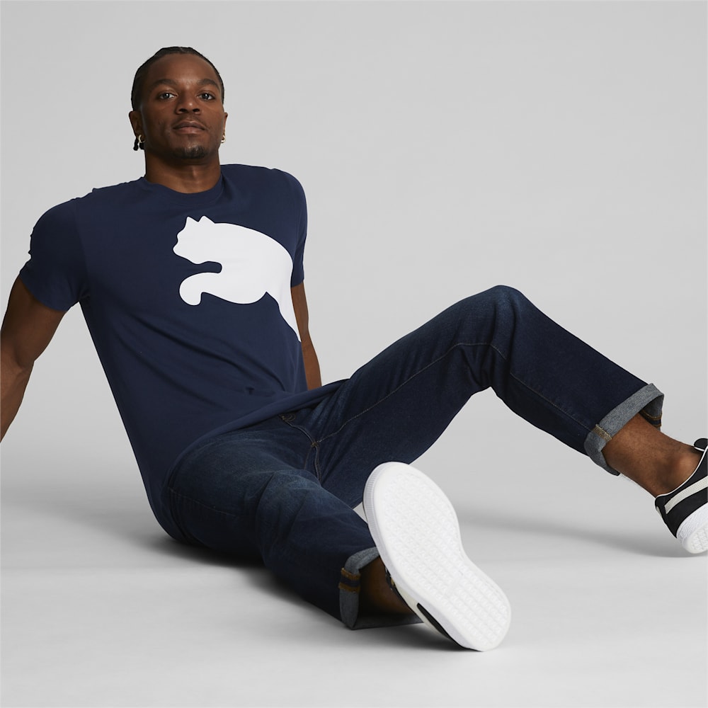 Puma Oversized Logo Tee - Navy