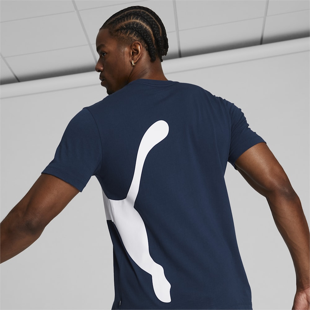 Puma Oversized Logo Tee - Navy