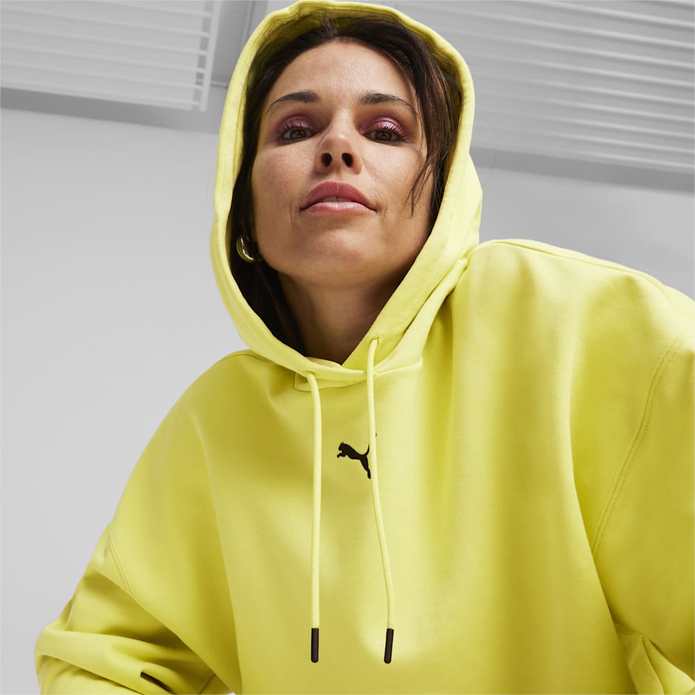 Puma DARE TO Oversized Hoodie - Lime Sheen