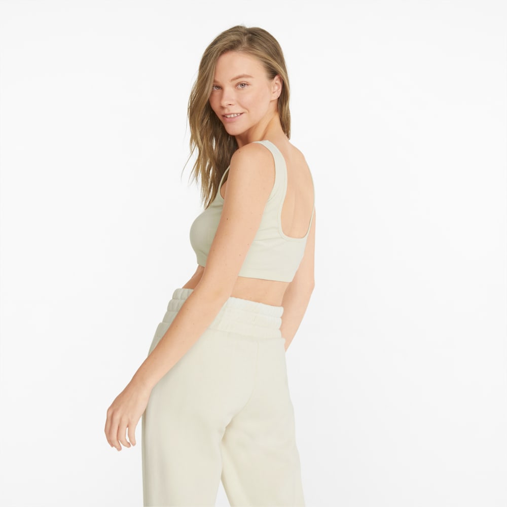 Puma Classics Ribbed Crop Top - no color