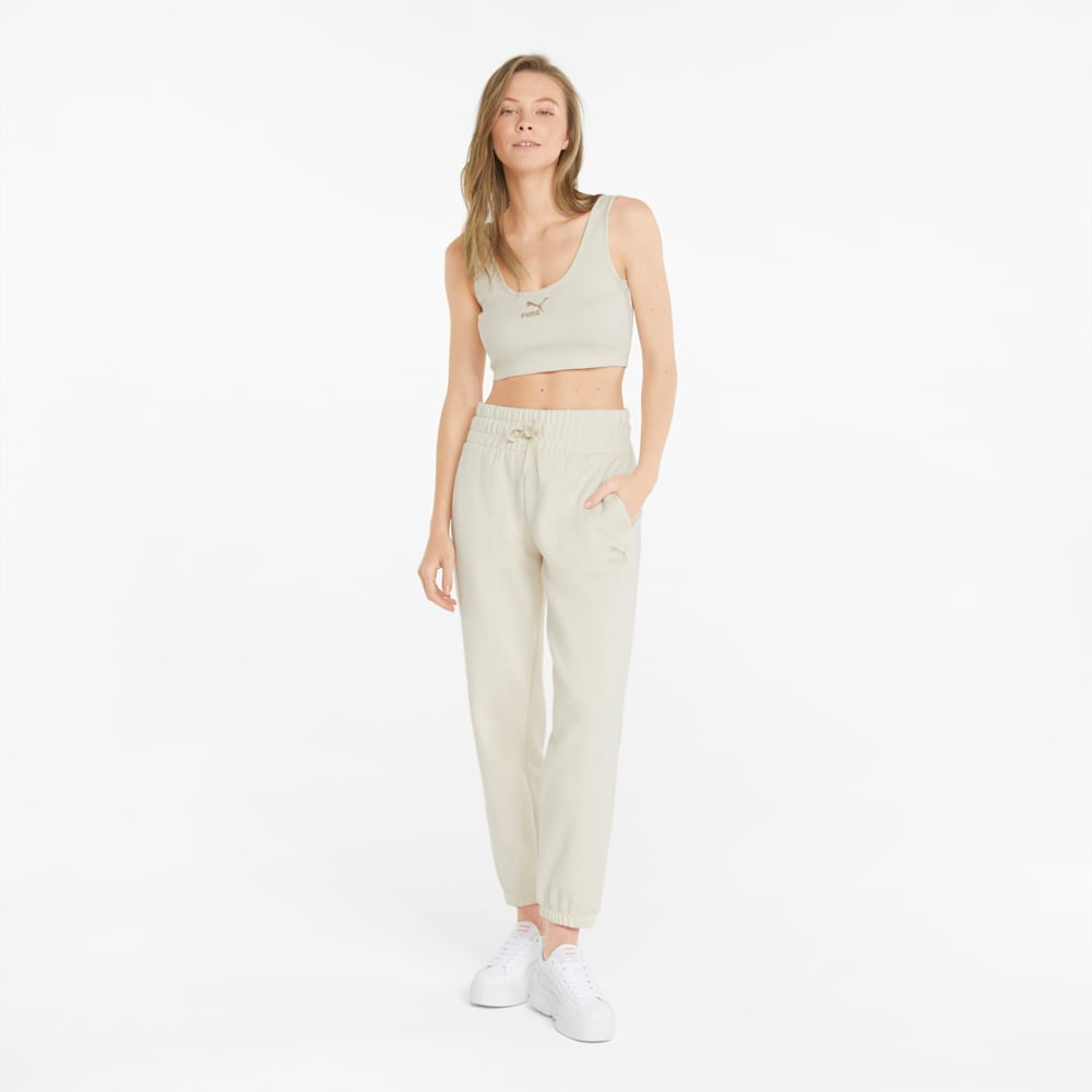 Puma Classics Ribbed Crop Top - no color