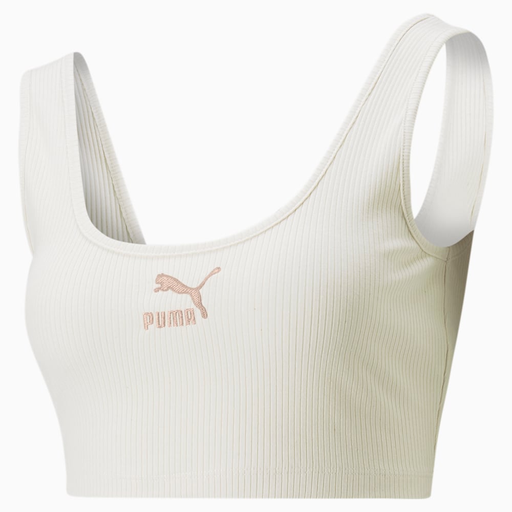 Puma Classics Ribbed Crop Top - no color