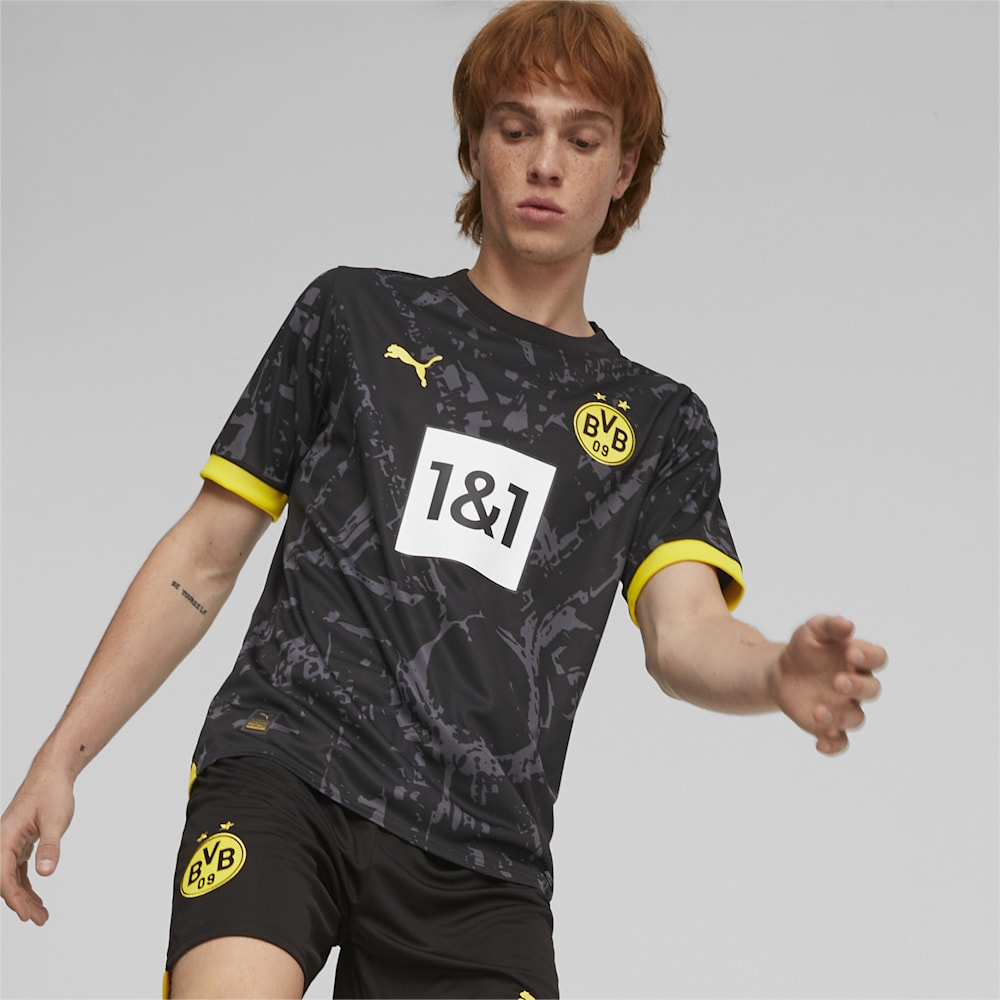 Puma Borussia Dortmund 23/24 Away Jersey - Black-Cyber Yellow