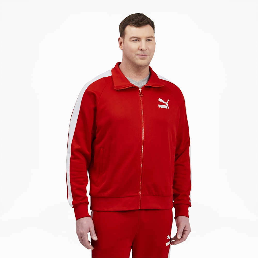 Puma Iconic T7 Track Jacket Big And Tall - High Risk Red-White