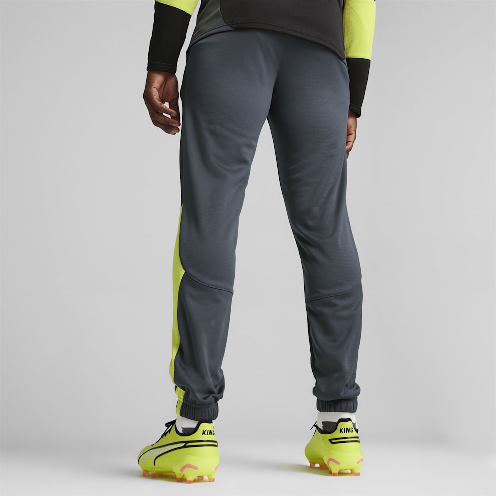 Puma KING Pro Training Pants - Strong Gray-Electric Lime