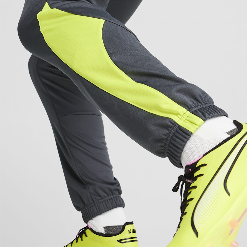 Puma KING Pro Training Pants - Strong Gray-Electric Lime