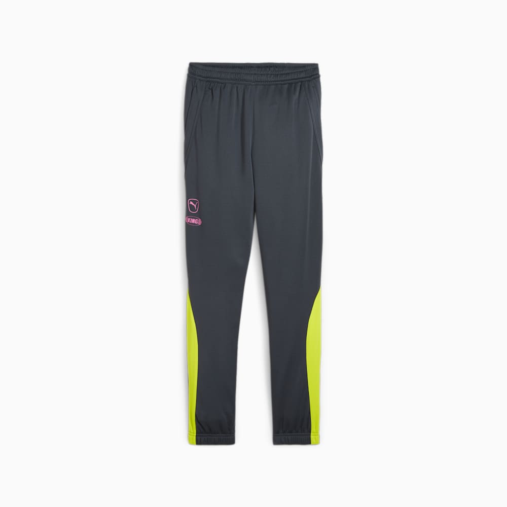 Puma KING Pro Training Pants - Strong Gray-Electric Lime