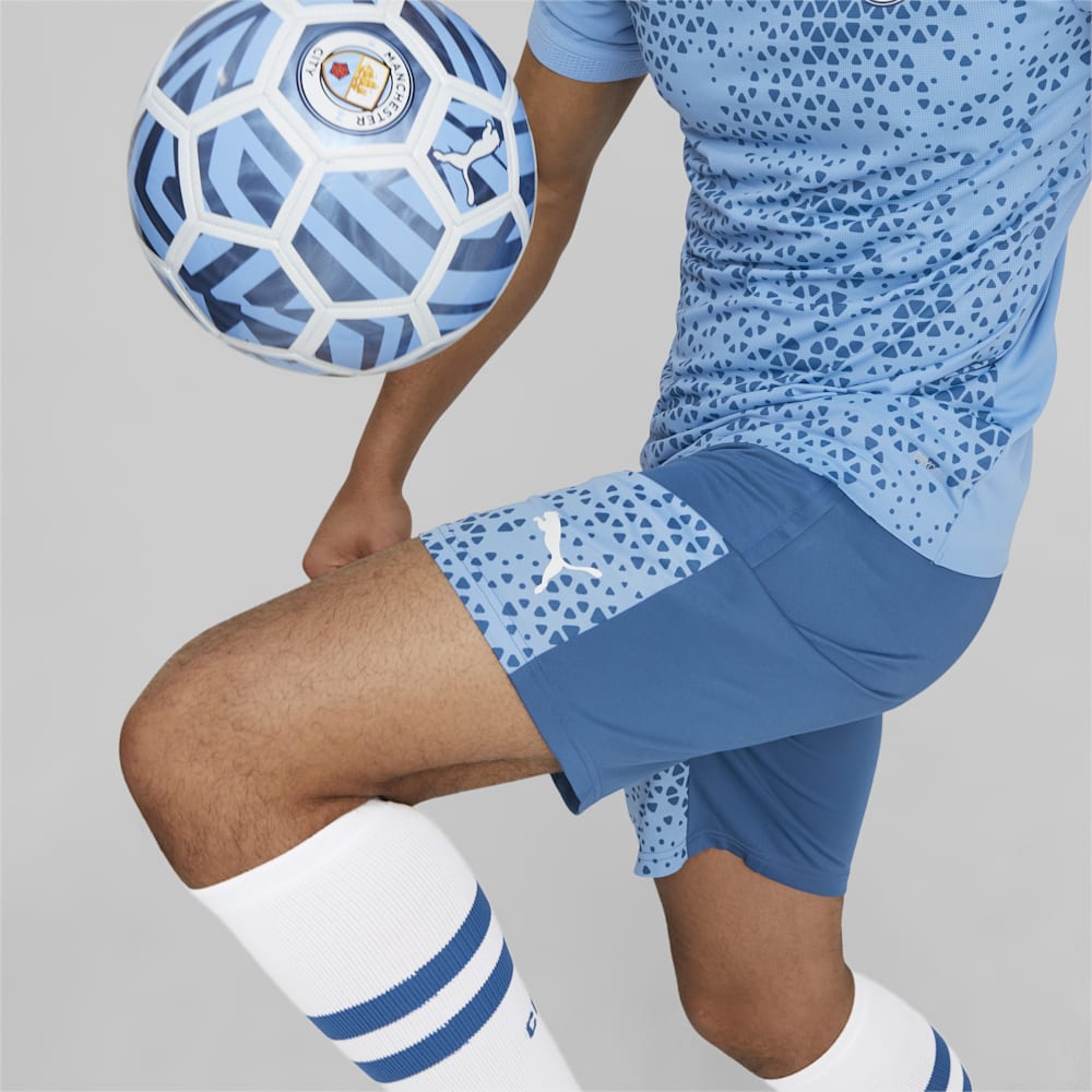 Puma Manchester City Soccer Training Shorts - Lake Blue-Team Light Blue