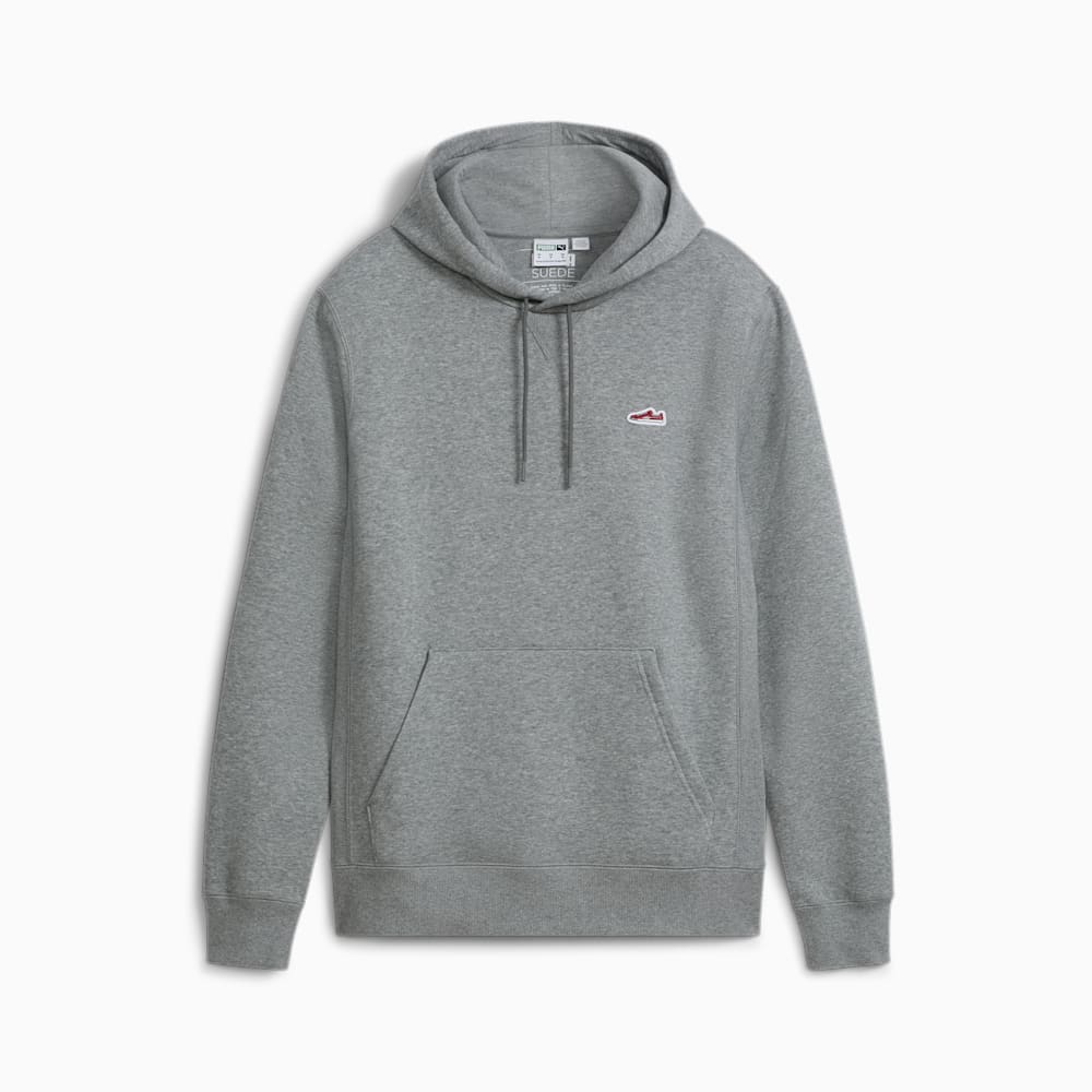 Puma Suede Logo Hoodie - Medium Gray Heather