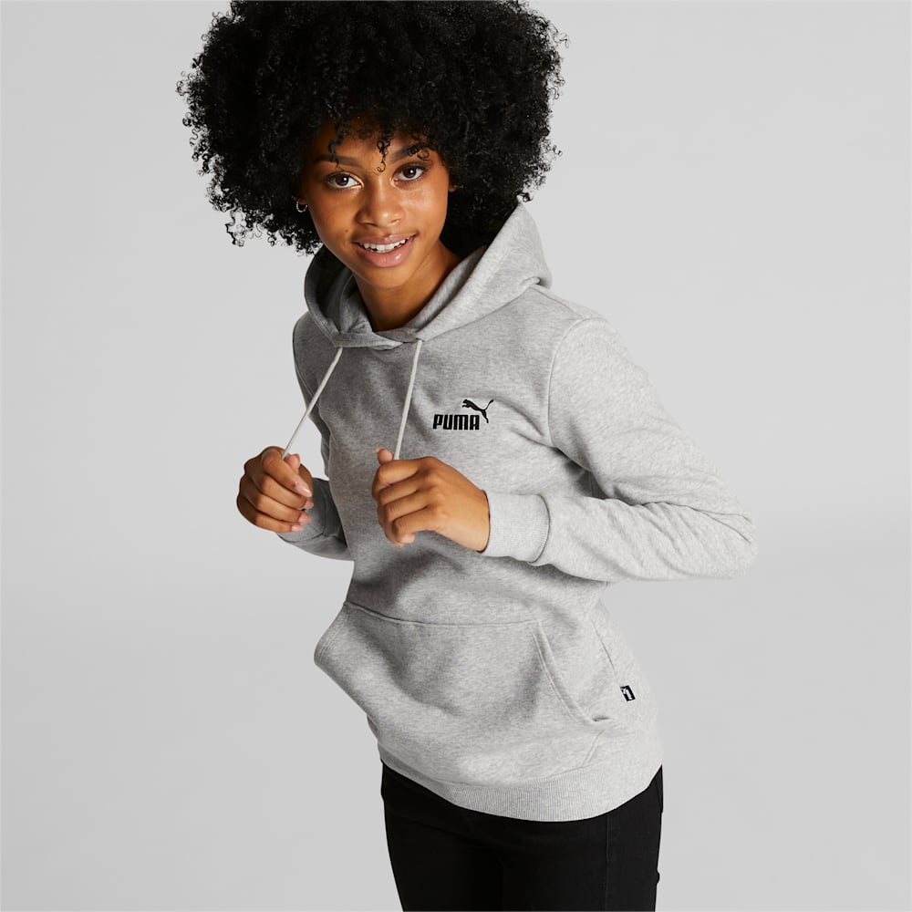 Puma Essentials Small Logo Hoodie - Light Gray Heather