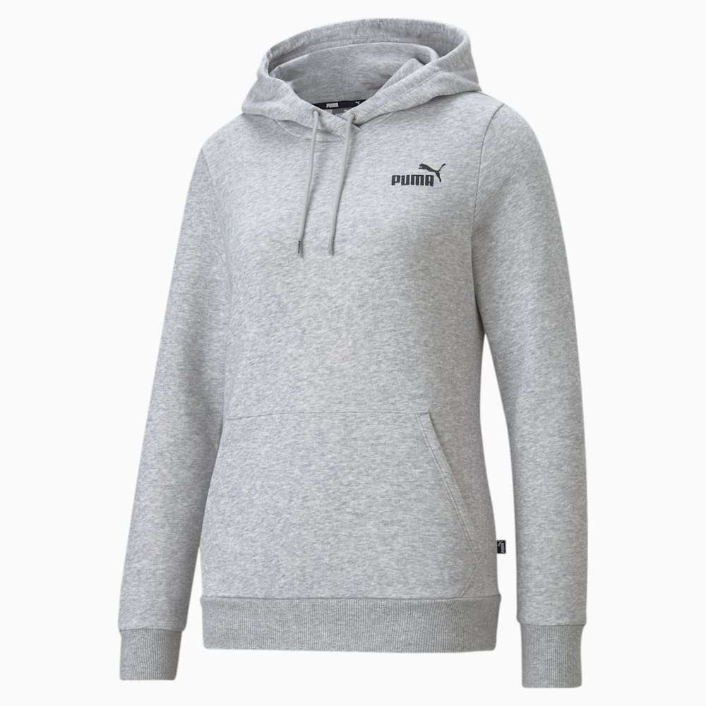 Puma Essentials Small Logo Hoodie - Light Gray Heather