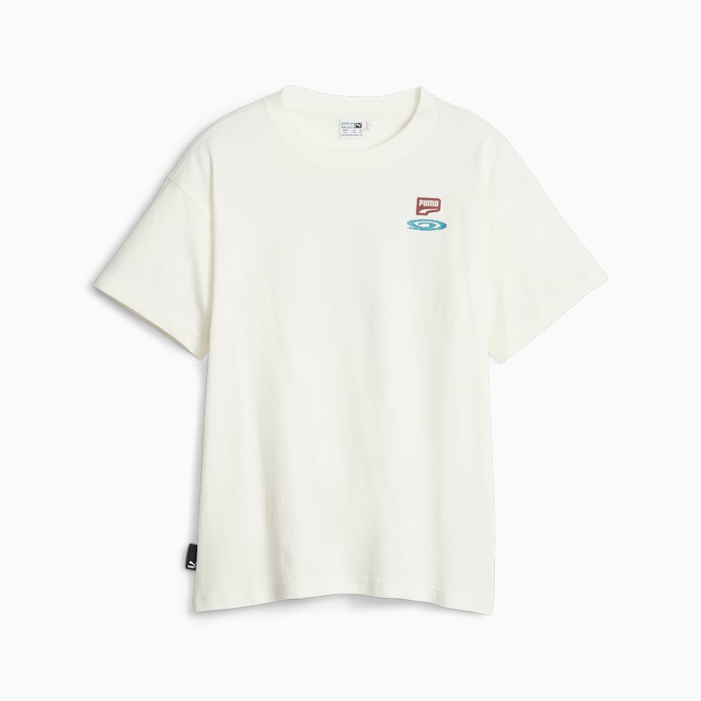 Puma DOWNTOWN Graphic Tee - Warm White