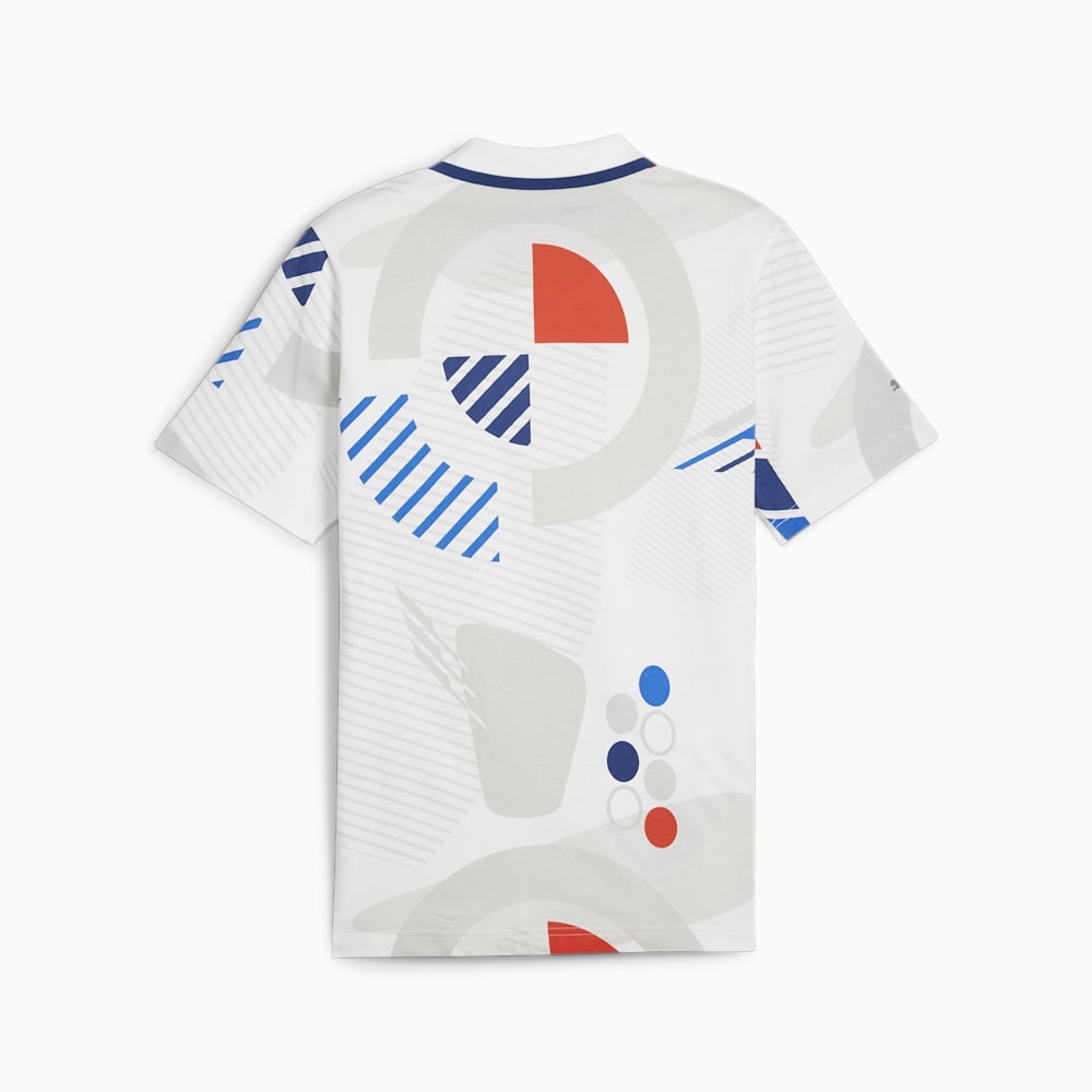 Puma BMW M Motorsport All-Over Print Polo - White-AOP