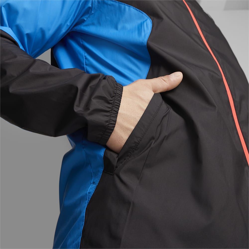 Puma Lightweight Running Jacket - Black-Ultra Blue