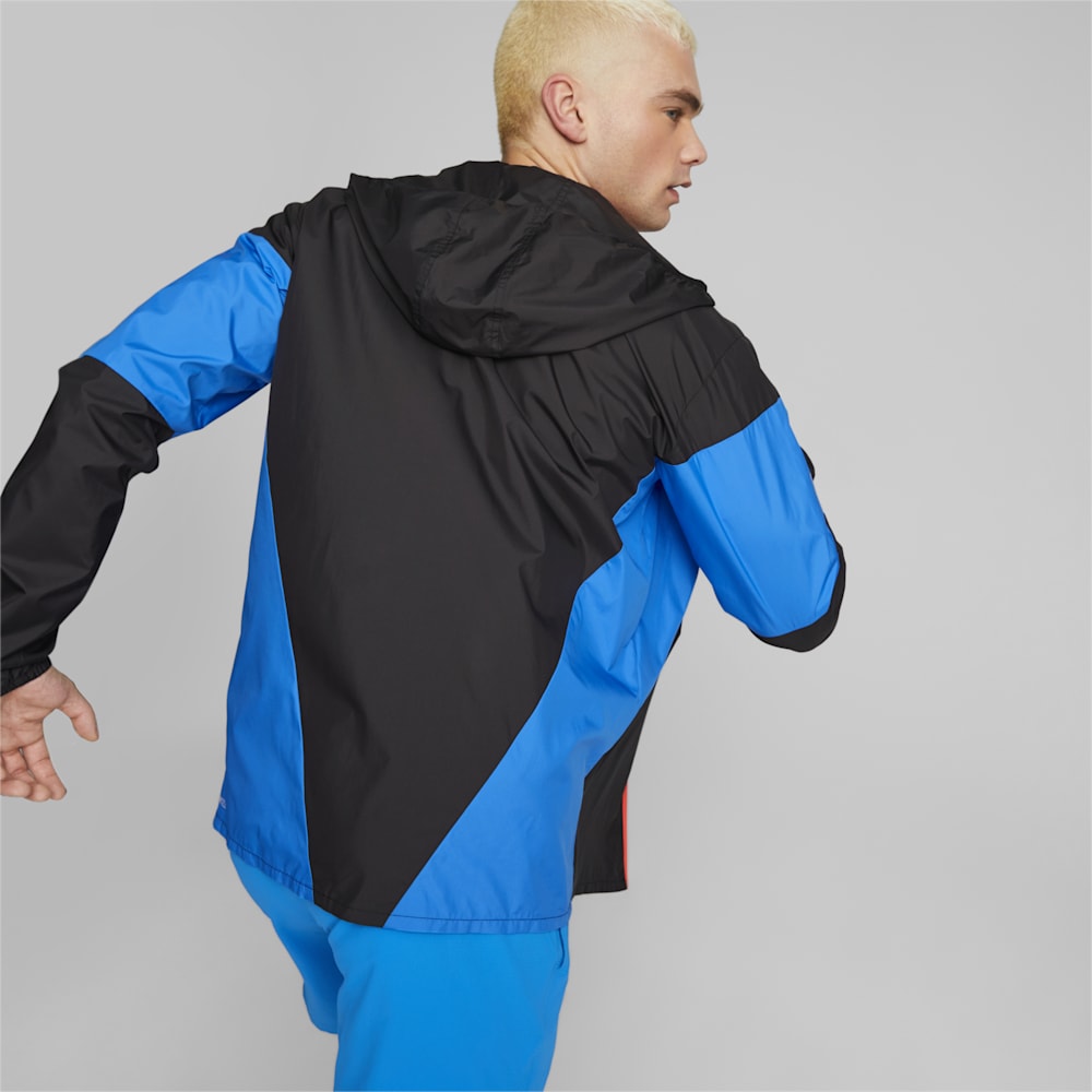 Puma Lightweight Running Jacket - Black-Ultra Blue