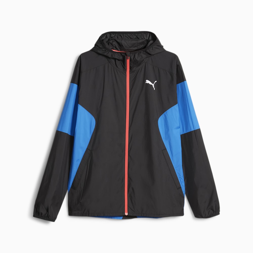 Puma Lightweight Running Jacket - Black-Ultra Blue