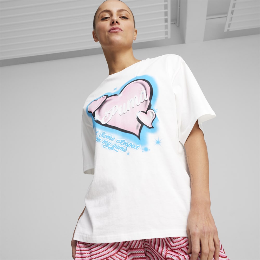 Puma Game Love Basketball Tee - White