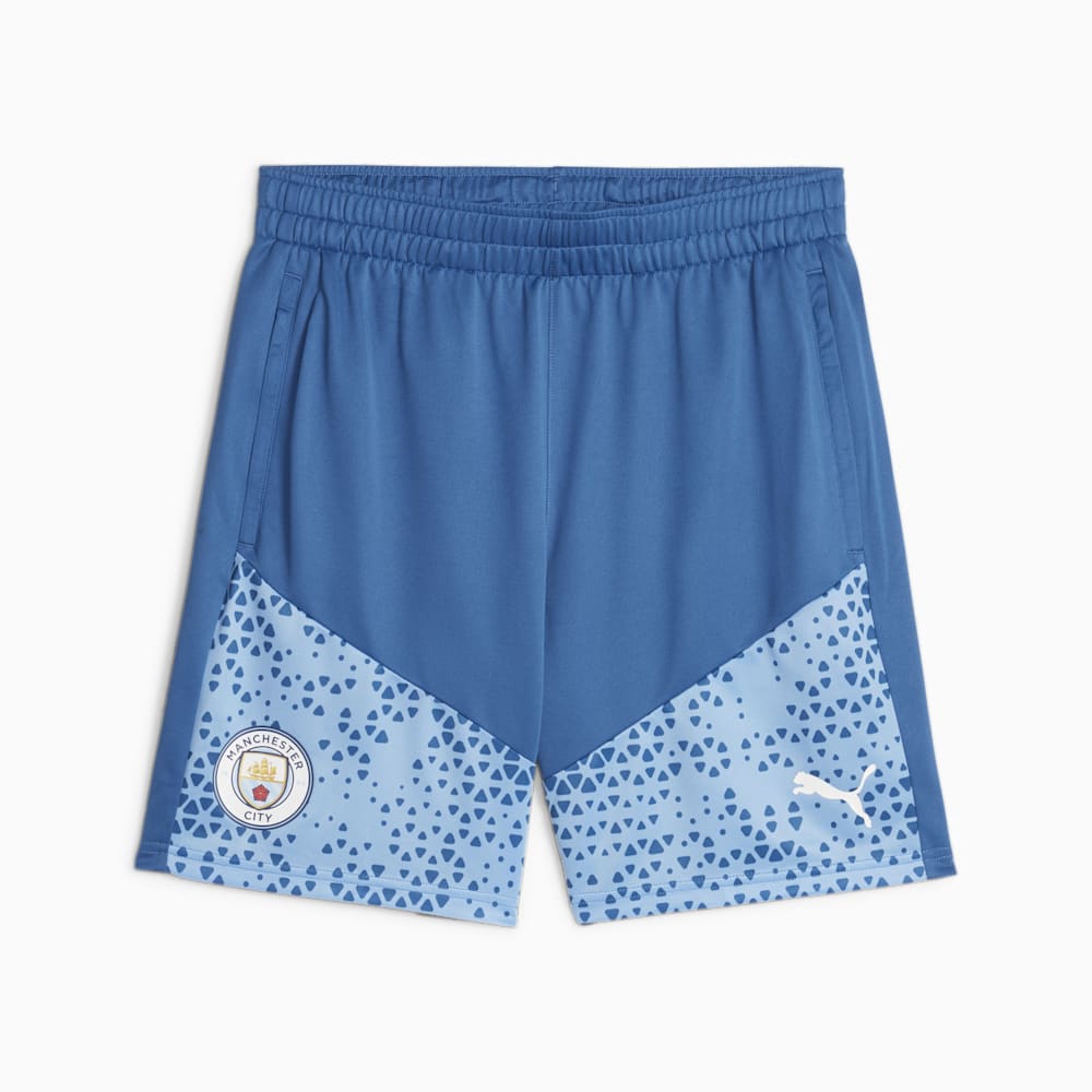 Puma Manchester City Soccer Training Shorts - Lake Blue-Team Light Blue