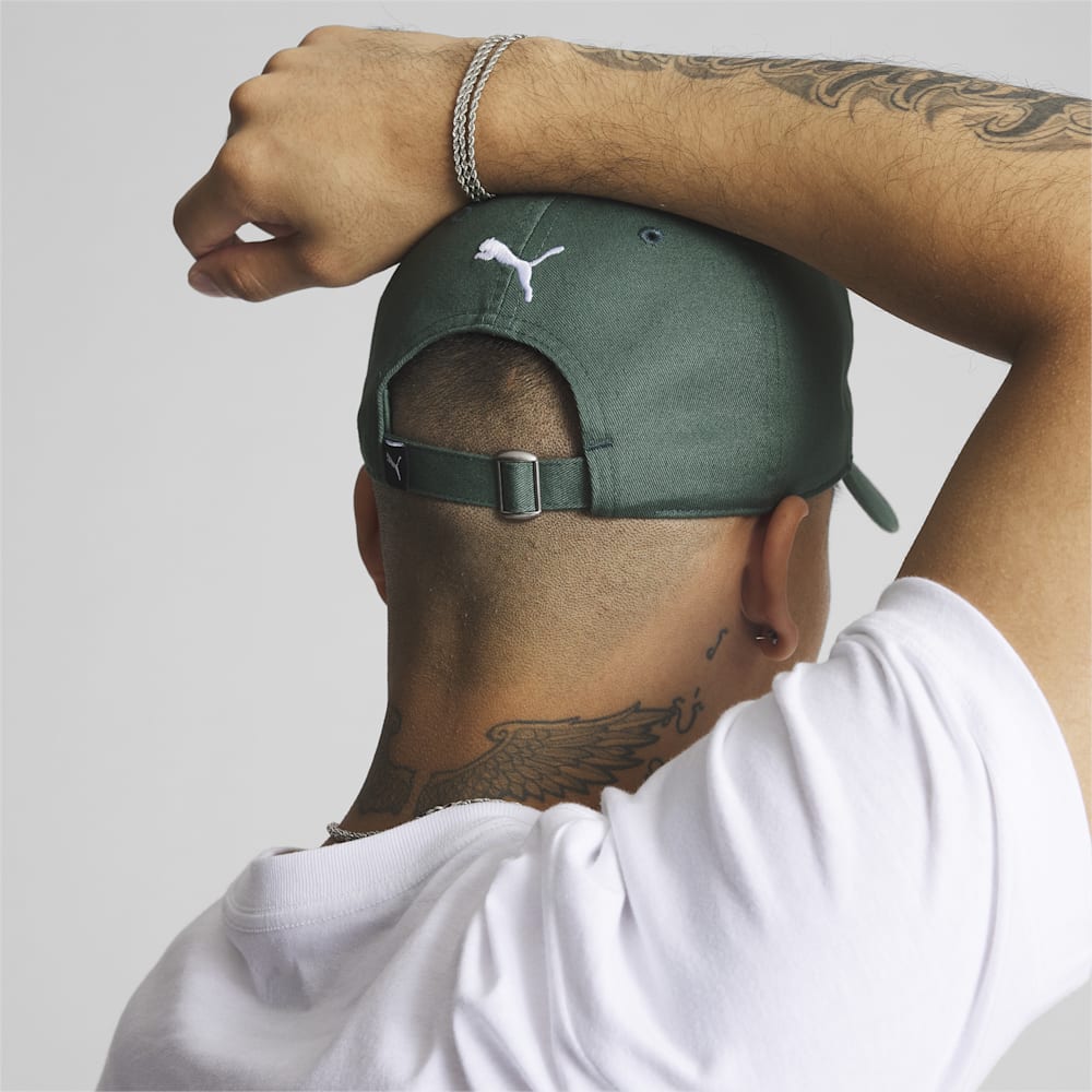 Puma #1 Relaxed Fit Adjustable Hat - OLIVE/WHITE