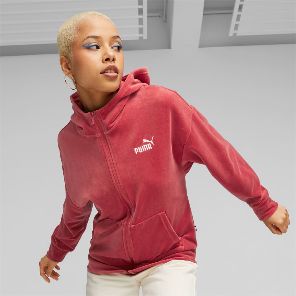 Puma Essentials Elevated Full Zip Hoodie - Astro Red