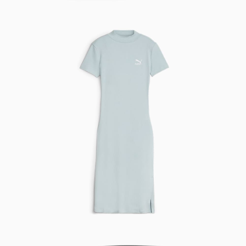 Puma CLASSICS Ribbed Dress - Turquoise Surf