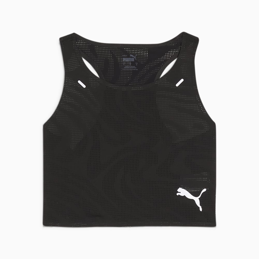 Puma RUN ULTRASPUN Running Crop Top - Black