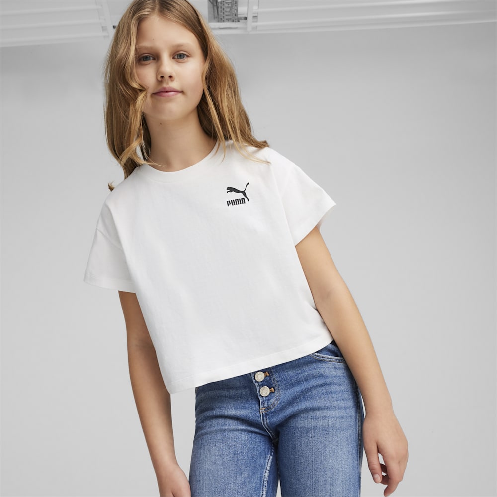 Puma BETTER CLASSICS Big Kids Girl's Tee - White