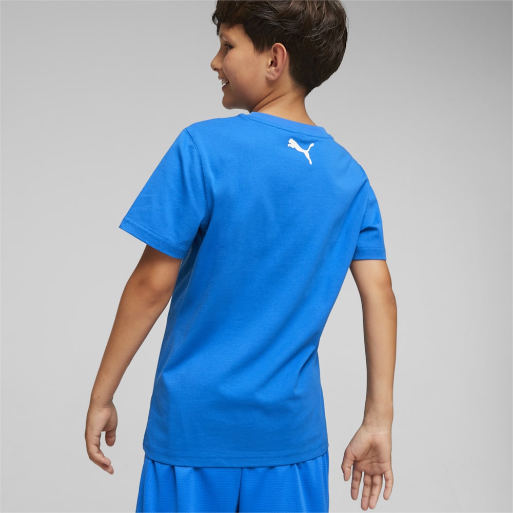 Puma Basketball Big Kids Graphic Tee - Racing Blue