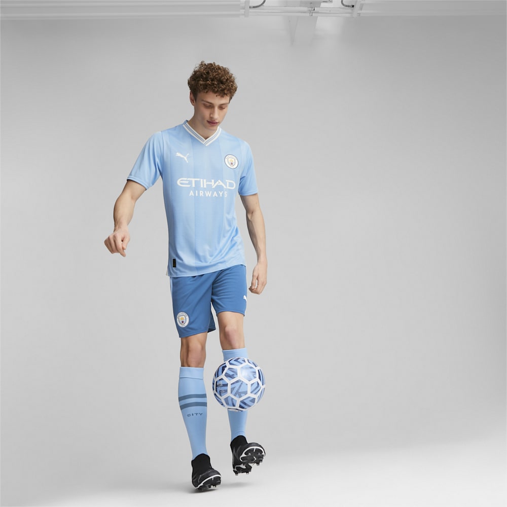 Puma Manchester City Soccer Shorts - Lake Blue-Team Light Blue